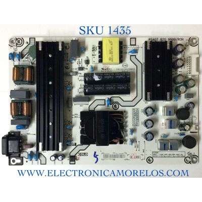FUENTE DE PODER PARA TV HISENSE / NUMERO DE PARTE 290739 / RSAG7.820.9999/ROH / HLL-9999WE / PANEL HD650Y1U72-T0L2\GM\CKD3A\ROH / MODELO 65A6G 65A52FUA